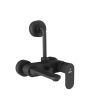 Jaquar Opal Prime Single Lever Wall Mixer with 115mm L-Bend for Overhead Shower - Black Matt Finish (OPP-BLM-15117PM)