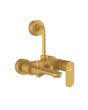 Jaquar Opal Prime 3-in-1 Wall Mixer - Gold Matt PVD Finish - OPP-GMP-15125PM - Complete with Bend Pipe & Legs