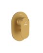 Jaquar Opal Prime Single Lever 3-Inlet Diverter Trim Kit - Gold Matt PVD Designer Shower Exposed Parts (OPP-GMP-15193NKPM)