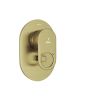 Jaquar Ornamix Prime Single Lever 3-Inlet Concealed Diverter Exposed Trim Kit - Antique Bronze Finish (ORP-ABR-10193NKPM)