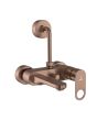 Jaquar Ornamix Prime Single Lever Wall Mixer with 115mm L-Bend for Overhead Shower - Antique Copper Finish (ORP-ACR-10117PM)