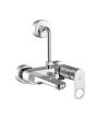 Jaquar Ornamix Prime Single Lever Wall Mixer with 115mm Overhead Shower Bend Pipe - Chrome (ORP-CHR-10117PM)