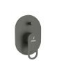 Jaquar Ornamix Prime Single Lever Hi-Flow Diverter Trim Kit - Graphite PVD Gunmetal Square Exposed Parts (ORP-GRF-10079NKPM)