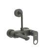 Jaquar Ornamix Prime Single Lever Wall Mixer with 115mm L-Bend for Overhead Shower - Graphite PVD Finish (ORP-GRF-10117PM)