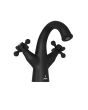 Jaquar Queen’s Prime Central Hole Basin Mixer - Black Matt Finish - Single Lever Wash Basin Tap - QQP-BLM-7167BPM