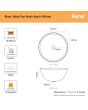 Ruhe Blaze Table Top Wash Basin White