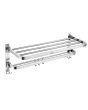 Ruhe Dual Foldable Towel Rack (24 Inches) Premium Stainless Steel