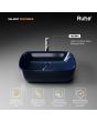 Ruhe Norma Table Top Wash Basin Midnight Blue