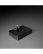 Ruhe Swift Table-Top Wash Basin Black with Tap Hole 19 x 15 x 5 Inches