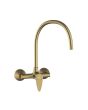 Jaquar Vignette Prime Single Lever Wall Mounted Sink Mixer with Upper Swinging Spout - Antique Copper Finish (VGP-ACR-81165)