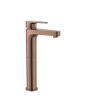 Jaquar Vignette Prime Single Lever Tall Boy Basin Mixer (Antique Copper) - 180mm Extension with 600mm Braided Hoses - VGP-ACR-81005NB