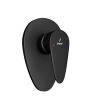 Jaquar Vignette Prime Single Lever Concealed Deusch Mixer (Black Matt) - 1-Way Control for Overhead Shower - Complete Kit - VGP-BLM-81227K