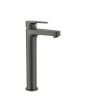 Jaquar Vignette Prime Single Lever Tall Boy Basin Mixer (Graphite) - 180mm Extension with 600mm Braided Hoses - VGP-GRF-81005NB